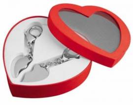 Metall-Schlüsselanhänger Herz im Geschenkkarton Broken Hearts - Bild vergrößern