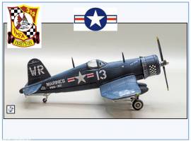 14619LC F-4U Corsair USMC -Checkerboards-,1952, Legion 1:72 NEU 1/25 - Bild vergr��ern 