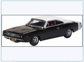 DC68003 Dodge Charger 1968, schwarz/wei�, Oxford 1:87, NEU 2/20 - Bild vergr��ern 