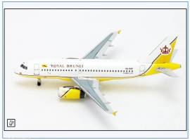 AC149 Airbus A319 ROYAL BRUNEI, V8-RBP, Aeroclassics 1:400, NEU 12/17  - Bild vergr��ern 