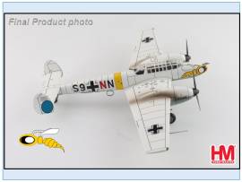 HA1816 Me Bf-110E Luftwaffe 5./ZG-1 -S9+NN-,1942,Hobbymaster 1:72 NEU 4/2025 - Bild vergrern 