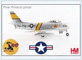 HA4328 F-86E Sabre USAF 334th FIS Sdkorea 1952,Hobbymaster 1:72 NEU 11/25 - Bild vergrern 