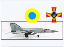    !A HA5609 MiG-25PDS Foxbat Ukraine 933 FAR #87, Hobbymaster 1:72, NEU 6/2023 - Bild vergrern 