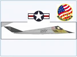  !A HA5810-V Lockheed YF-117 Nighthawk USAF -Toxic Death-, 1991, Hobbymaster 1:72, NEU II/2023 - Bild vergrern 