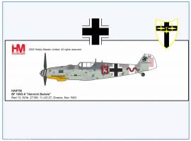 HA8756 Me Bf-109G-6 11./JG 27 -Bartels-,1943, Hobbymaster 1:48 NEU  - Bild vergr��ern 