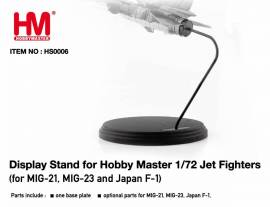    !! HS0006 Display Stand fr Hobbymaster MiG-21, MiG-23 oder Japan F-1 in1:72, NEU 9/22 - Bild vergrern 