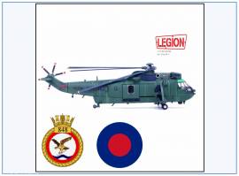 14008LI Westland Sea King HC4 ROYAL NAVY, HMS Bulwark 2009,Legion 1:72, NEU 12/2025 - Bild vergr��ern 