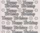 Glitter-Sticker-Bogen-Happy Birthday-transparent/silber-344Gtrs