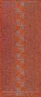 Micro-Glittersticker-kleine Ecken/glatte R�nder-orange/silber-7004gors