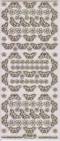 Micro-Glittersticker-kleine Schmetterlinge-transparent/gold-7039gtrg