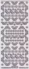 Micro-Glittersticker-kleine Schmetterlinge-transparent/silber-7039gtrs