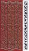 Micro-Glittersticker-R�nder  / Bord�ren / Ilex -rot-gold-7082grg
