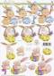 3D Etappen-Bogen-Ostern - niedliche Hasen-777411
