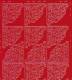 Zier-Sticker-Bogen -Ecken-rot-8400r