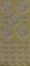 Zier-Sticker-Bogen-Jubil�um-Zahlen-40-gold-9966g