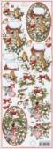 3D Bogen-Etappenbogen-Merry Christmas-V�gel im Wald-MXT.5407