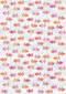 Ursus-Fotokarton ,,Fische'' -Kommunion / Konfirmation / Taufe-pink/orange- 01