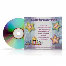 Personalisierte Kinderlieder  CD -Lieder f�r mich- mit dem Namen Ihres Kindes und Ihrem Widmungstext - Bild vergr��ern 