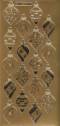 Zier-Sticker-Bogen-Weihnachts-Zapfen-gold-W-7007g