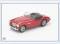 AH1005 Austin-Healey 100BN1 Cabrio, rot,Verdeck geschlossen, Oxford 1:43, NEU