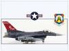  !A HA38011-V F-16C Fighting Falcon USAF Alabama ANG, 2021, Hobbymaster 1:72, NEU 6/2023
