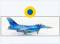 HA38028 Lockheed F-16C Ukrainian Air Force What if..., 2024,Hobbymaster 1:72,NEU 7/2024
