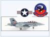HA5156 F/A-18G Growler USNAVY VAQ-140 Patriots 2015, Hobbymaster 1:72, NEU 