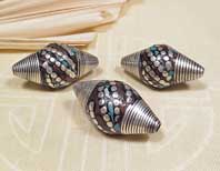 Tibet PERLE Inlay - New Style - Cone - Nepal