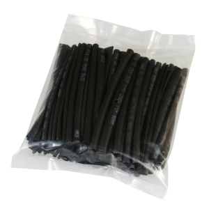 # 100 Stck Schrumpfschlauch SCHWARZ _ lose _ / Sortiment Set