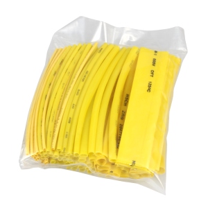 # 100 Stck Schrumpfschlauch GELB _ lose _ / Sortiment Set
