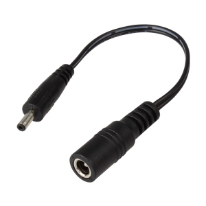 Stecker-Adapterkabel 10cm lang 3,5mm Stecker auf 5,5/2,1mm Buchse