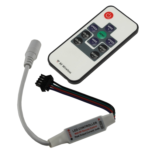 mini Funk RGB Led Controller fr RGB Stripes Leuchte 12-24V 72W mit Funk Fernbedienung