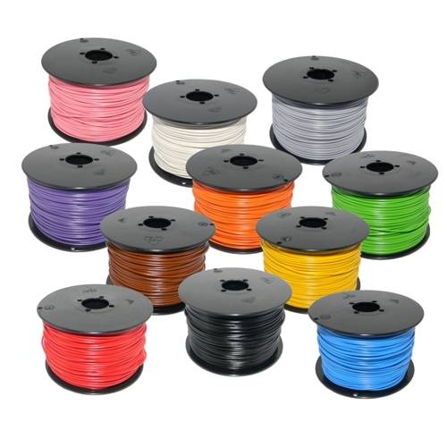 Xenterio Schaltdraht-Sortiment – 10 Spulen Je 25 M, 0,5 Mm Cu Verzinnt, 10 Farben, Deutsch