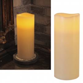 gro�e LED Echt-Wachs Kerze -BIG-25- 25x10cm mit Timer, XL XXL - Bild vergr��ern 