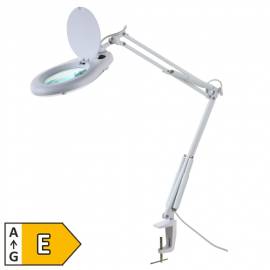 LED Lupenleuchte 230V 15W 966lm LL-8043 mit Tisch-Klemme 5 Dioptrien Lupenlampe - Bild vergrern 