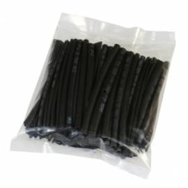 100 St�ck Schrumpfschlauch SCHWARZ lose, Sortiment Set - Bild vergr��ern 