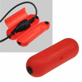 Sicherheits-Schutzbox ROT f�r Kabel IP44 205 x � 68mm - Bild vergr��ern 