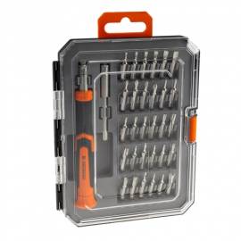 Pr�zisions Feinwerkzeug Schraubendreher Bit-Set 30 Bits, Feinmechanik Mini Schlitz Kreuz Torx Inbus - Bild vergr��ern 