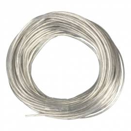 10m Zwillingslitze / Litze TRANSPARENT 2x 0,14mm� - Bild vergr��ern 