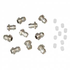 10 metall Fassungen f�r 3mm Leds / Ledschrauben - Bild vergr��ern 