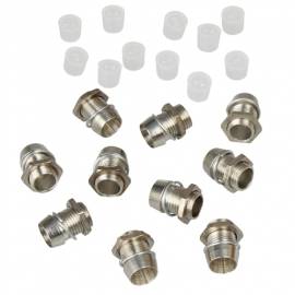 10 metall Fassungen f�r 5mm Leds / Ledschrauben - Bild vergr��ern 