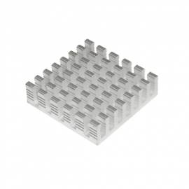 LED K�hlk�rper silber 28x28x8mm f�r HighPower LEDs - Bild vergr��ern 