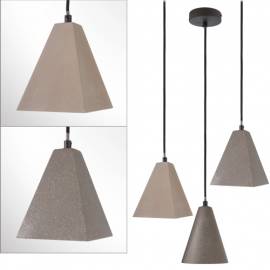 Pendelleuchte Puppis/Pegasis aus Beton 230V E27 hhenverstellbar Hnge-Lampe DEKO-LIGHT - Bild vergrern 