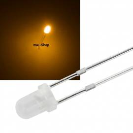 3mm Led diffus amber 60� 2,0-2,2V 20mA FLACKERND wie Kerze Feuer flackernde Feuerstelle Flackerlicht - Bild vergr��ern 