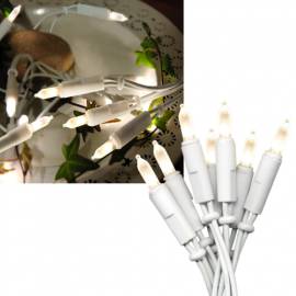  LED Lichterkette mit 35 warmwei�en Leds wei�es Kabel f�r Innen - Bild vergr��ern 
