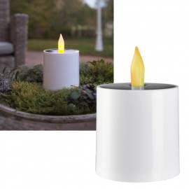  Solar LED Kerze -SAUL- 11x7cm mit Tag/Nacht-Sensor f�r Au�en - Bild vergr��ern 