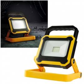 Akku Led Baustrahler NEWPORT IP54 10W 800lm Akku-Arbeitsleuchte Baulicht - Bild vergrern 