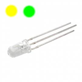 10 St�ck DUO Leds 5mm GELB / GR�N _ 3 Pin Led Bi Color - Bild vergr��ern 