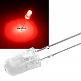 5mm Led rot 6000mcd 20� 622~625nm 2,0-2,2V 20mA - Bild vergr��ern 