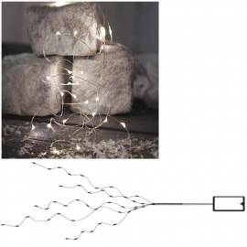 Micro Led Lichterkette -Cluster Wire Bouqet- 46 SMDs Timer batteriebetrieben STRING Draht  - Bild vergrern 